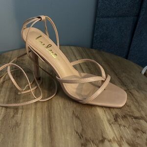 Lulus lace up heels